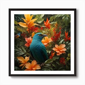 Bird In The Jungle Art Print