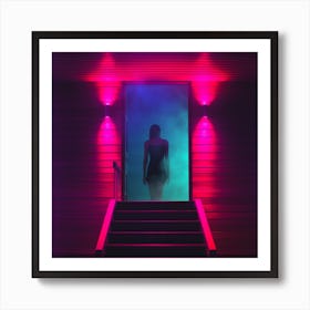 Woman In A Sauna Art Print