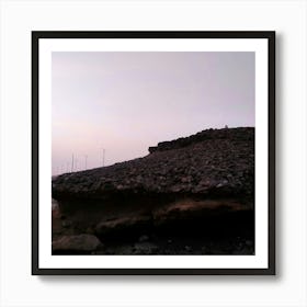 Wind Turbines At Dusk Art Print