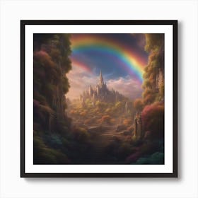 Rainbow Castle Art Print