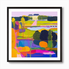 Colourful Gardens Park Of The Palace Of Versailles France 1 Art Print