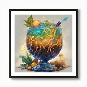 Cocktail Art Art Print