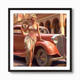 Vintage Car 2 Art Print