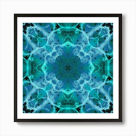 Pattern Blue Lagoon 2 Art Print