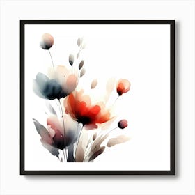 Watercolor Flowers 10 Art Print