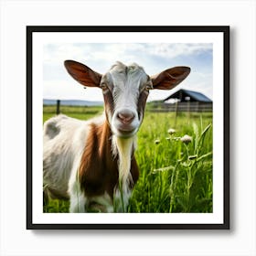 Goat In The Grass 1 Art Print