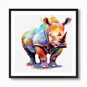 Rhino 5 Art Print