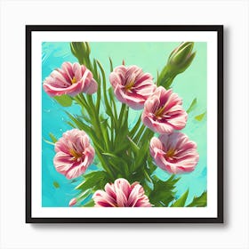 Alstroemeria Flowers 3 Art Print