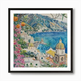 Fragrances of the Amalfi Coast Series 3 Art Print