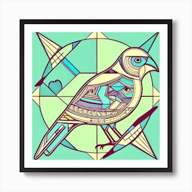 Bird With Arrows Art Print