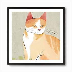 Orange Tabby Cat 1 Art Print