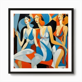 Three Women Art Print