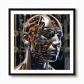 Humanoid Robot 12 Art Print