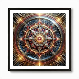 Abstract Mandala 1 Art Print