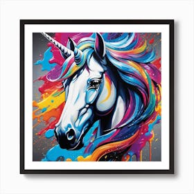 Unicorn Painting 4 Art Print