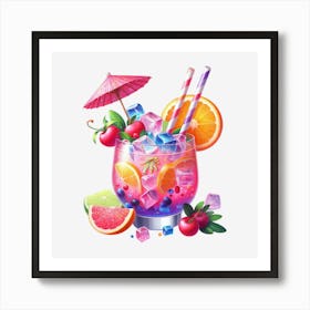 Cocktail 4 Art Print