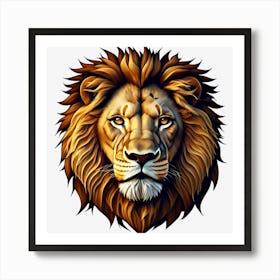 Lion Head Art Print