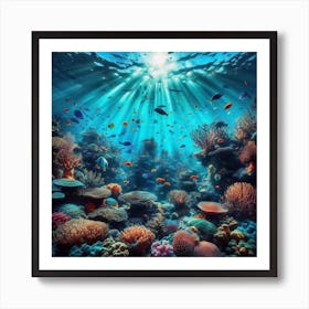 Water marine Art Print