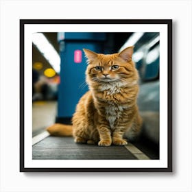 London Cat Art Print