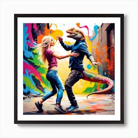 Tunes and Dragons 1 Art Print