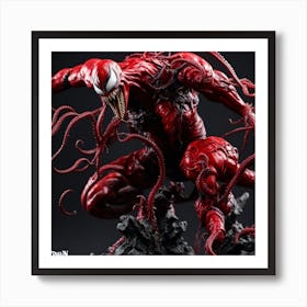 Venom in action Art Print