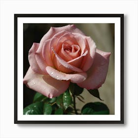 Pink Rose Art Print