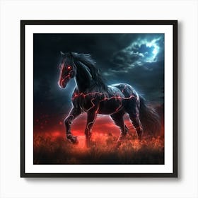 The Evil Horse Art Print