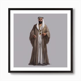 Emir Of Saudi Arabia Art Print