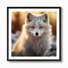 White Fox Art Print