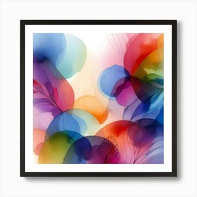 Abstract Watercolor Painting 23 Art Print