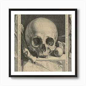 Skull And Bones 1 Art Print