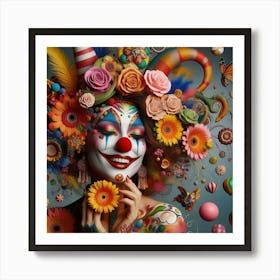 Clown Portrait Art Print