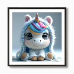 Cute Unicorn 843 Art Print