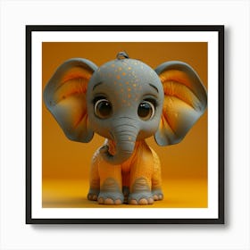 Baby Elephant 1 Art Print