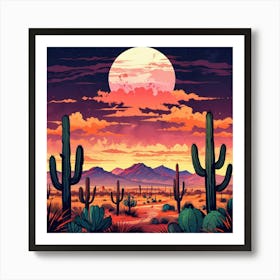 Desert Landscape 8 Art Print