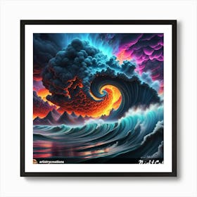 Stormy Sea 1 Art Print