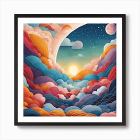 Clouds In The Sky Art Print