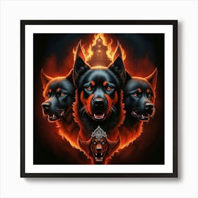 Hell Hounds Art Print