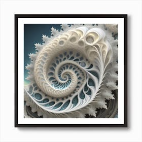 fractal spiral Art Print