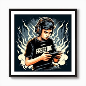 Freefire game play Art Print