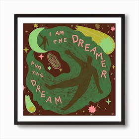 The Dreamer Square Art Print