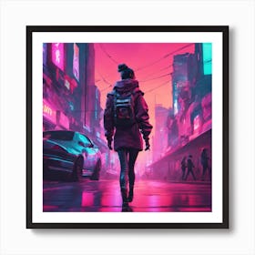 Neon City Art Print