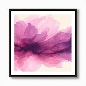 Abstract Watercolor Flower Art Print