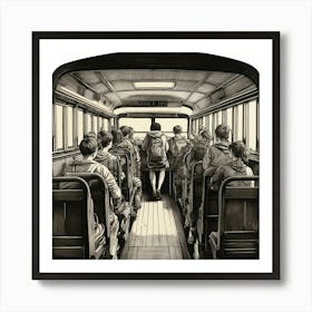 School Bus (7) Art Print