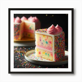 Cake With Sprinkles 2 Art Print