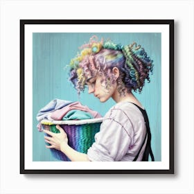 Laundry Basket 6 Art Print