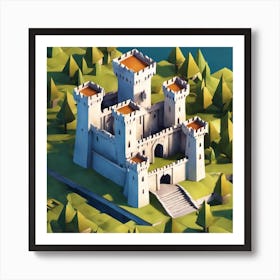 Castle In The Forest 5 Art Print