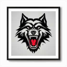 Wolf logo Art Print