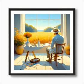 Artist At Work Art Print