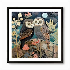 Bird In Nature Owl 4 Art Print